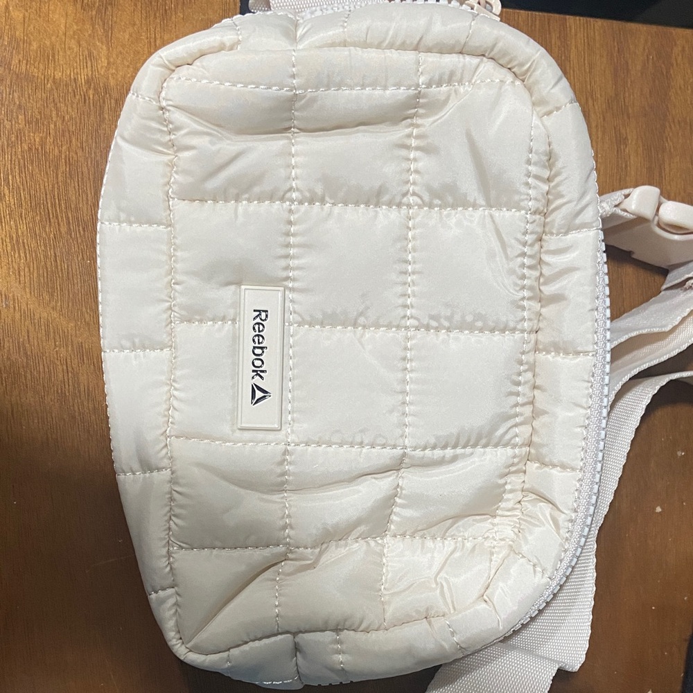 Reebok Quilted Ivory Crossbody Bag